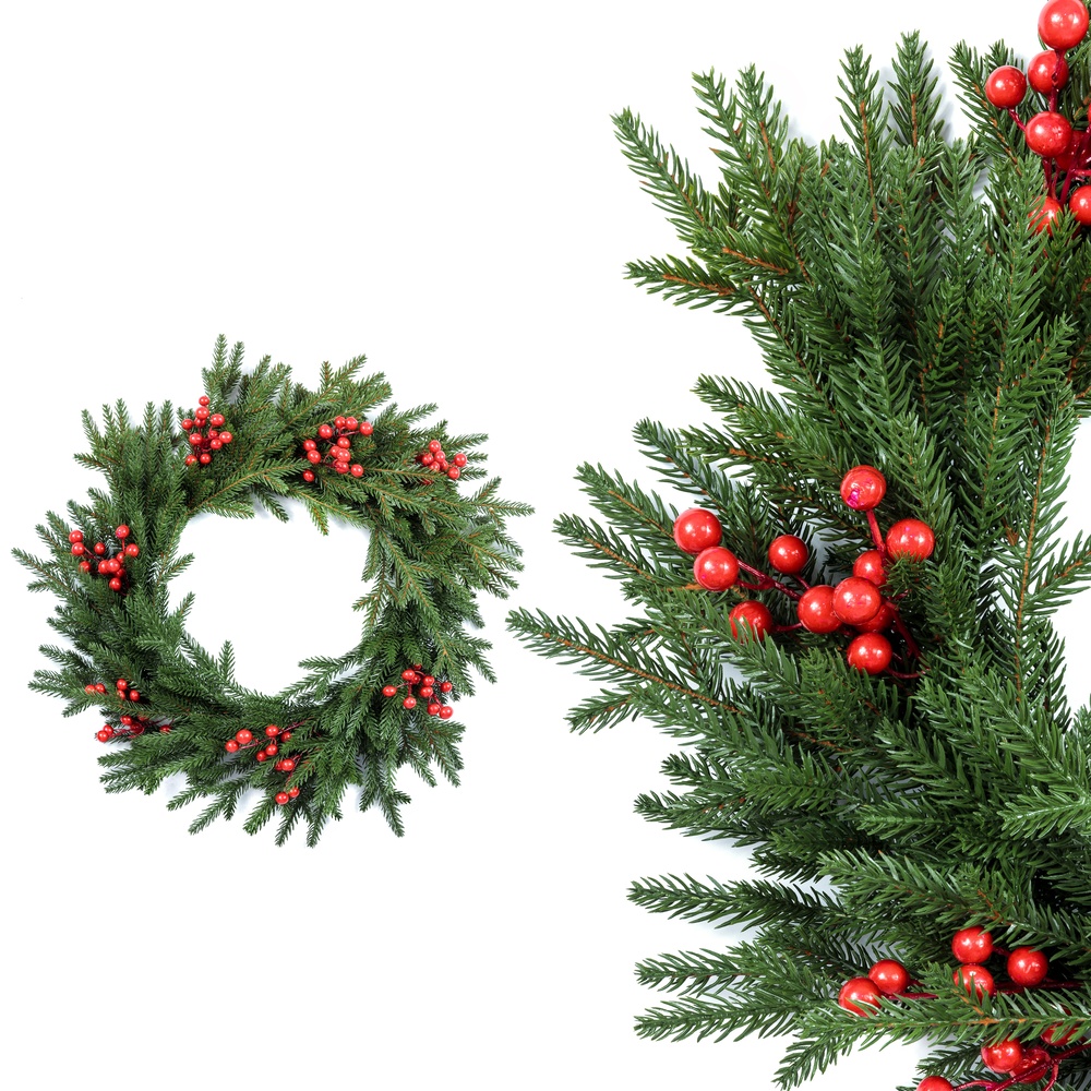 wianek świerk pe z jarzębiną